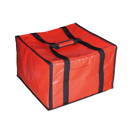 Image VALISE TRANSPORT 6 BOÎTES PIZZA  40x34x25,5 CM ROUGE VINYL (1 UNITÉ) #1