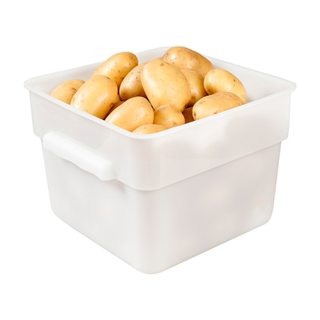 BAC ALIMENTAIRE 12 L 28,5x28,5x21 CM BLANC PP (1 UNITÉ)