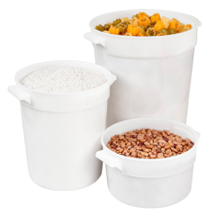 BAC 10 L Ø 31,2x20,8 CM BLANC PEHD (1 UNITÉ)