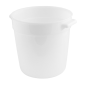 BAC 10 L Ø 31,2x20,8 CM BLANC PEHD (1 UNITÉ) Image BAC 10 L Ø 31,2x20,8 CM BLANC PEHD (1 UNITÉ) #3