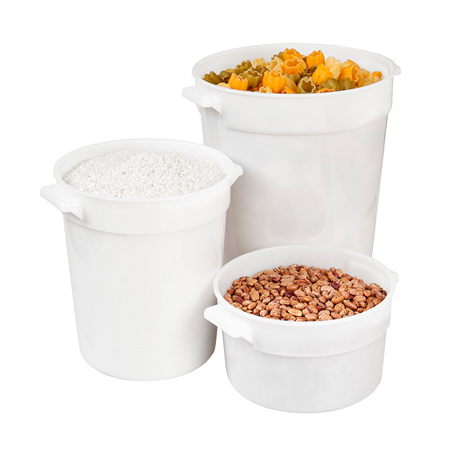 BAC 18 L Ø 31,4x37,8 CM BLANC PEHD (1 UNITÉ)