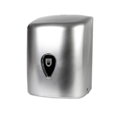 Image DISTRIBUTEUR POUR ESSUIE-MAINS 'MAXI BARRIL' 24x24x32,5 CM ARGENTE ABS (1 UNITÉ) #1