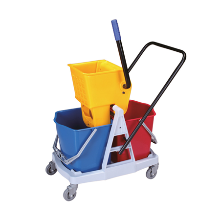 Image 2 SEAU AVEC PRESSE 15 L 62x40,5x86 CM ASSORTI HDPE (2 UNITÉ) #1