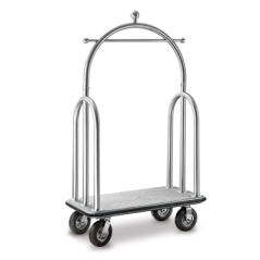 Image PORTE-VALISES DE LUXE AVEC COUPOLE 'ARROW'  112x61x187 CM ARGENTE INOX (1 UNITÉ) #1