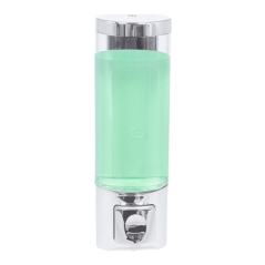 Image DISTRIBUTEUR DE SAVON 400 ML 6,5x6,3x20,3 CM ARGENTE ABS (1 UNITÉ) #1