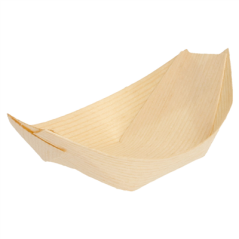 Image BARQUETTES EN FEUILLE DE PEUPLIER  9x6x1,5 CM NATUREL BOIS (2000 UNITÉ) #1