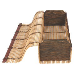 BOÎTES SUSHI 23x8x6 CM NATUREL BAMBOU (24 UNITÉ)