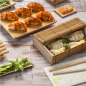 Image BOÎTE SUSHI  21x13x4,5 CM NATUREL BAMBOU (24 UNITÉ) #4