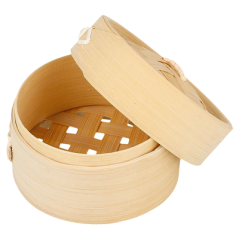 Image RÉCIPIENTS MINI DIM-SUM  Ø 8x6 CM NATUREL BAMBOU (10 UNITÉ) #3