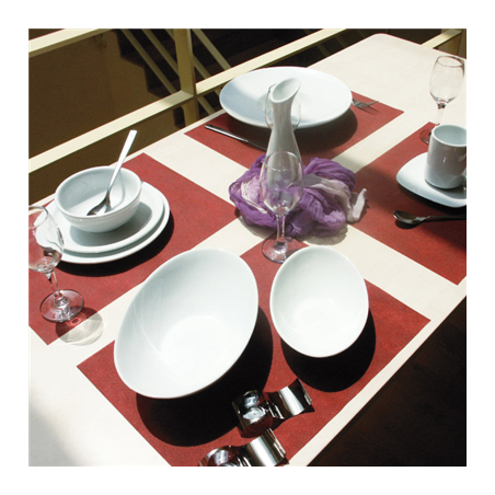 SETS DE TABLE 'SPUNBOND' 60 G/M2 30x40 CM BORDEAUX PP (800 UNITÉ)