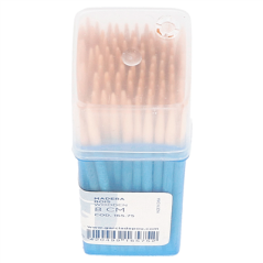 Image BOÎTES DE 100 CURE-DENTS RONDS  6,5 CM NATUREL BOIS (480 UNITÉ) #4