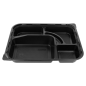 COFFRETS POUR REPAS 4 COMPART. 27x20,6x5 CM NOIR PP (300 UNITÉ) Image COFFRETS POUR REPAS 4 COMPART. 27x20,6x5 CM NOIR PP (300 UNITÉ) #4