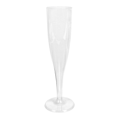 FLÛTES INJECTÉES "CHAMPAGNE" PETITES 100 ML Ø 4,8x17 CM TRANSPARENT CRISTAL PS (180 UNITÉ)