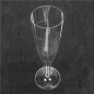 Image FLÛTES INJECTÉES "CHAMPAGNE" PETITES 100 ML Ø 4,8x17 CM TRANSPARENT CRISTAL PS (180 UNITÉ) #5