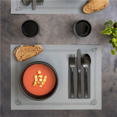 Image SETS DE TABLE  48 G/M2 31x43 CM GRIS CELLULOSE (2000 UNITÉ) #4