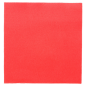 Image SERVIETTES ECOLABEL 'DOUBLE POINT' 18 G/M2 33x33 CM ROUGE OUATE (1200 UNITÉ) #1