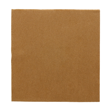 Image SERVIETTES ECOLABEL 'DOUBLE POINT' 18 G/M2 33x33 CM HAVANE OUATE (1200 UNITÉ) #1