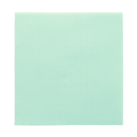 Image SERVIETTES ECOLABEL 'DOUBLE POINT' 18 G/M2 33x33 CM VERT D'EAU OUATE (1200 UNITÉ) #1