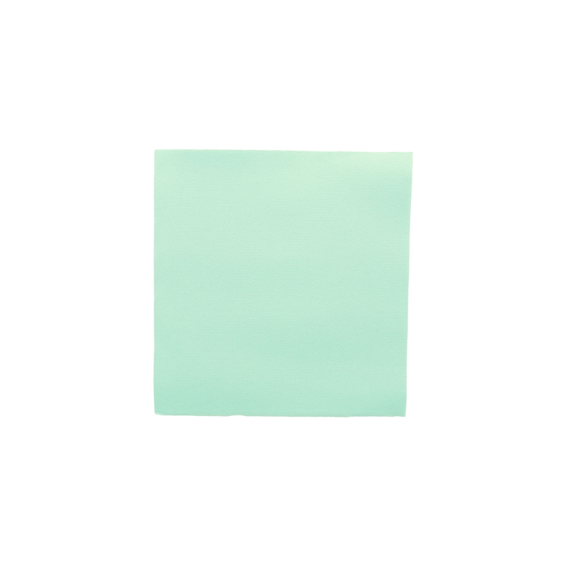 SERVIETTES ECOLABEL 'DOUBLE POINT' 18 G/M2 39x39 CM VERT D'EAU OUATE (1200 UNITÉ)