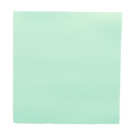 Image SERVIETTES ECOLABEL 'DOUBLE POINT' 18 G/M2 39x39 CM VERT D'EAU OUATE (1200 UNITÉ) #1