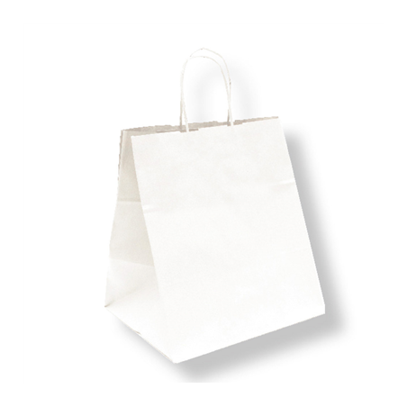 Image SACS SOS TRAITEUR AVEC ANSES  90 G/M2 26+20x27 CM BLANC CELLULOSE (250 UNITÉ) #1