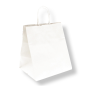 Image SACS SOS TRAITEUR AVEC ANSES  90 G/M2 26+20x27 CM BLANC CELLULOSE (250 UNITÉ) #1