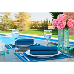 SERVIETTES 55 G/M2 40x40 CM BLEU MARINE AIRLAID (700 UNITÉ)