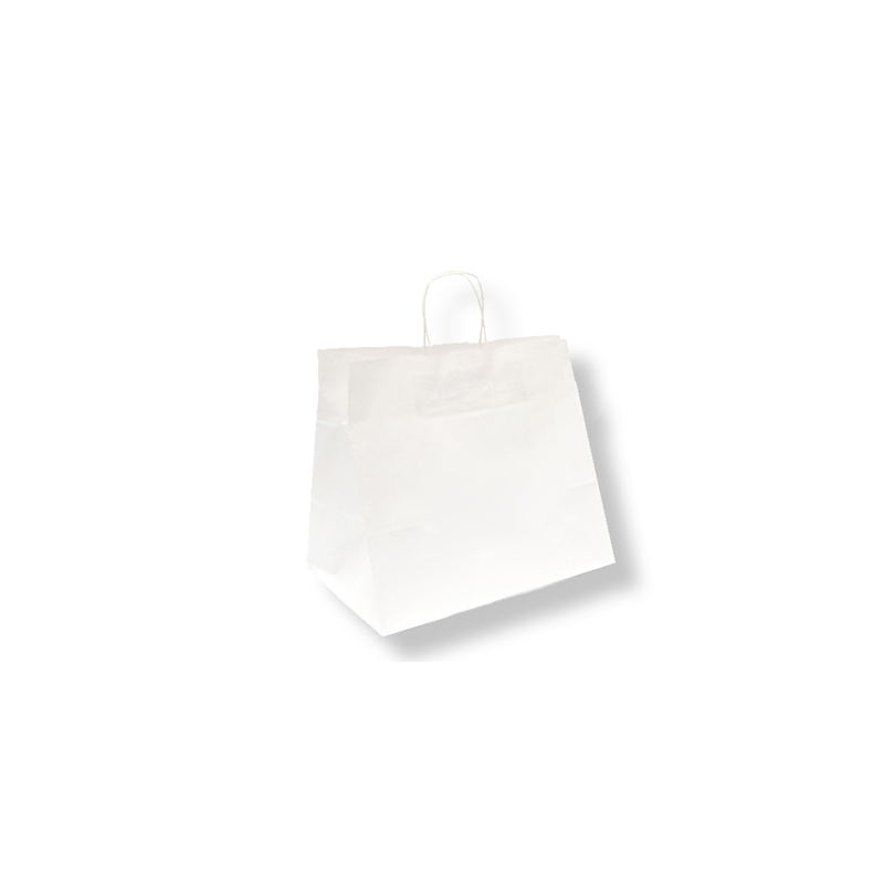 SACS SOS TRAITEUR AVEC ANSES 90 G/M2 32+21x28,5 CM BLANC CELLULOSE (250 UNITÉ) SACS SOS TRAITEUR AVEC ANSES 90 G/M2 32+21x28,5 CM BLANC CELLULOSE (250 UNITÉ)