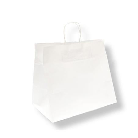 Image SACS SOS TRAITEUR AVEC ANSES  90 G/M2 32+21x28,5 CM BLANC CELLULOSE (250 UNITÉ) #1