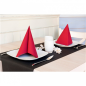 Image SERVIETTES  55 G/M2 40x40 CM ROUGE AIRLAID (700 UNITÉ) #4