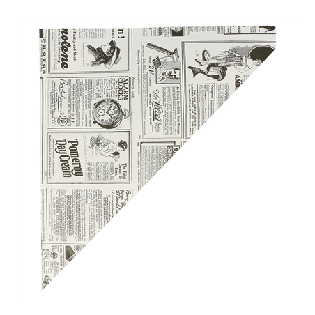 SACHETS EN POINTE 'TIMES' 400 G 70 G/M2 34x24 CM BLANC PARCH.INGRAISSABLE (1000 UNITÉ)