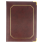 Image CALEPIN POUR ADDITIONS  16,5x22,5 CM BORDEAUX CUIR (1 UNITÉ) #2