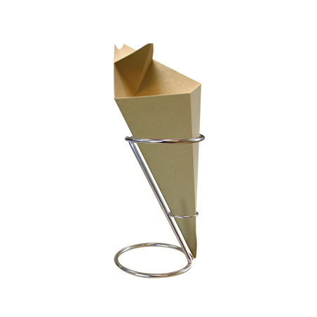Image PORTE FRITES CONIQUE 'ARTINOX'  Ø 11,5x18 CM ARGENTE INOX (1 UNITÉ) #1
