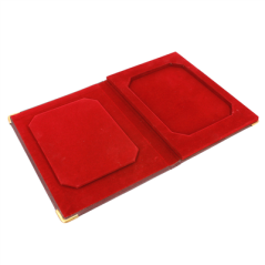 Image BOÎTE POUR ADDITION ET CHANGE  17x22,8x2 CM BORDEAUX CUIR (1 UNITÉ) #4