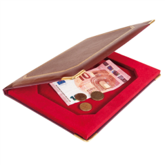 Image BOÎTE POUR ADDITION ET CHANGE  17x22,8x2 CM BORDEAUX CUIR (1 UNITÉ) #5