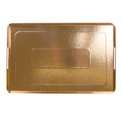 Image PLATEAUX AVEC ANSES  750 G/M2 24x38+2 CM OR/NOIR CARTON (100 UNITÉ) #3