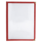 Image MENU "AMÉRICAIN" DIN-A5 2 CORPS   BORDEAUX PVC (1 UNITÉ) #2