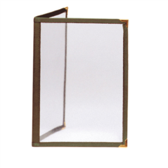 Image MENU "AMÉRICAIN" DIN-A5 2 CORPS   VERT PVC (1 UNITÉ) #1