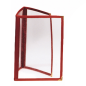 Image MENU "AMÉRICAIN" DIN-A5 3 CORPS   BORDEAUX PVC (1 UNITÉ) #1