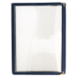 Image MENU "AMÉRICAIN" DIN-A5 3 CORPS   BLEU PVC (1 UNITÉ) #2