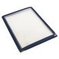Image MENU "AMÉRICAIN" DIN-A5 3 CORPS   BLEU PVC (1 UNITÉ) #4