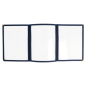 Image MENU "AMÉRICAIN" DIN-A5 3 CORPS   BLEU PVC (1 UNITÉ) #5