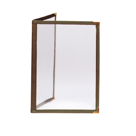 Image MENU "AMÉRICAIN" DIN-A4 2 CORPS   VERT PVC (1 UNITÉ) #1