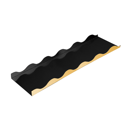 Image BASES POUR GÂTEAU ROULÉ  750 G/M2 20x10+2+2 CM OR/NOIR CARTON (50 UNITÉ) #1