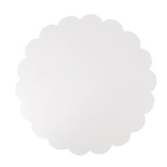 Image DISQUES PLATS PÂTISSERIE  350 G/M2 Ø 35 CM BLANC CARTON (250 UNITÉ) #1