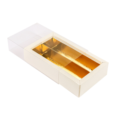 Image BOÎTES CHOCOLATS  14,5x7,5x3,5 CM BLANC CARTON (50 UNITÉ) #4