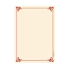 Image FEUILLES INTÉRIEURES PORTE MENUS DIN-A5  90 G/M2 14,7x21 SAUMON PAPIER (250 UNITÉ) #1