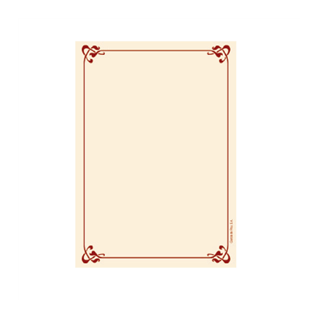 Image FEUILLES INTÉRIEURES PORTE MENUS DIN-A5  90 G/M2 14,7x21 SAUMON PAPIER (250 UNITÉ) #1