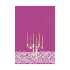 Image PAGES DIN-A4 "CHANDELIER" 21x29,7 CM VIOLET PAPIER (50 UNITÉ) #1