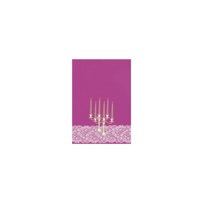 PAGES DIN-A4 "CHANDELIER"  21x29,7 CM VIOLET PAPIER (50 UNITÉ)